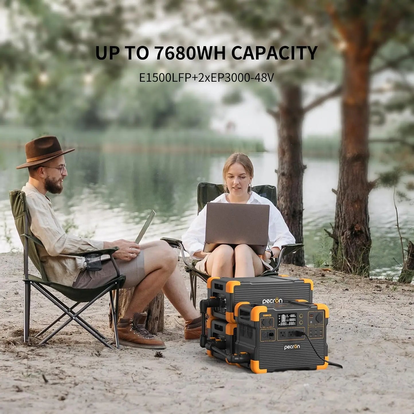 PECRON EP3000-48V 3072Wh Expansion Battery for E3600LFP