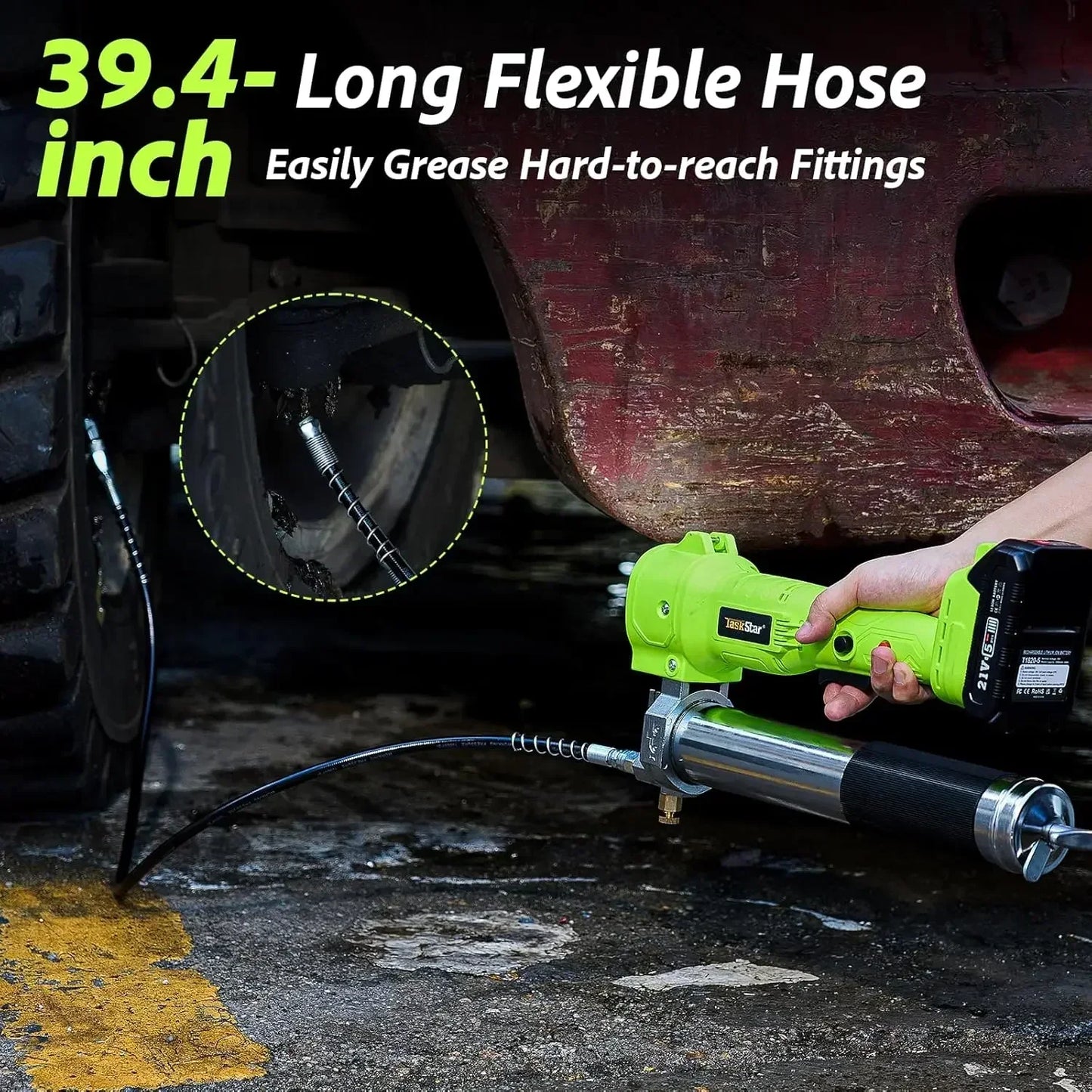 Taskstar 18V Cordless Grease Gun, Machinery & Automotive Maintenance