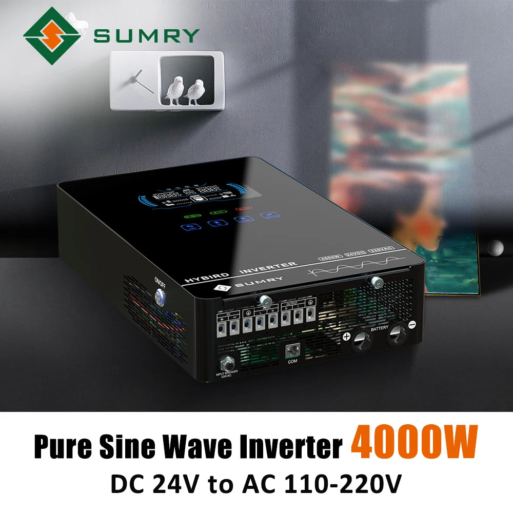 Sumry 4000W Off-Grid Hybrid Inverter 24V with 5600W MPPT & 140A Charger
