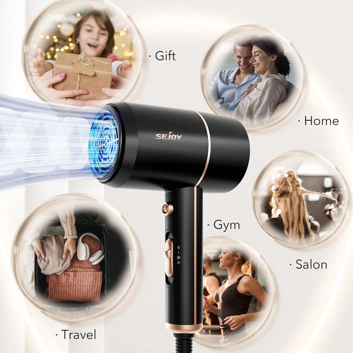 Professional Electric Hair Dryer – Ionic Hair Care & Styling Tool
