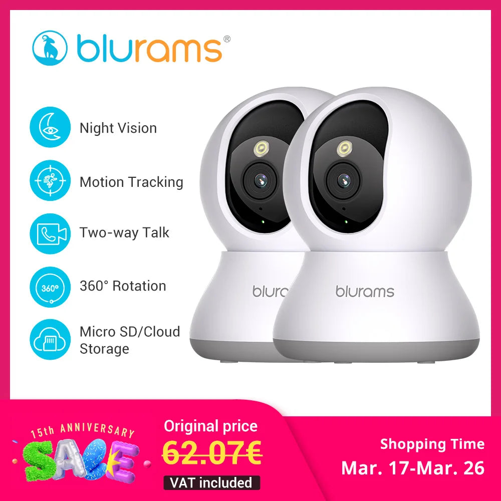 Security Camera for Baby, Pet, or Senior – One-Touch Call Monitoring