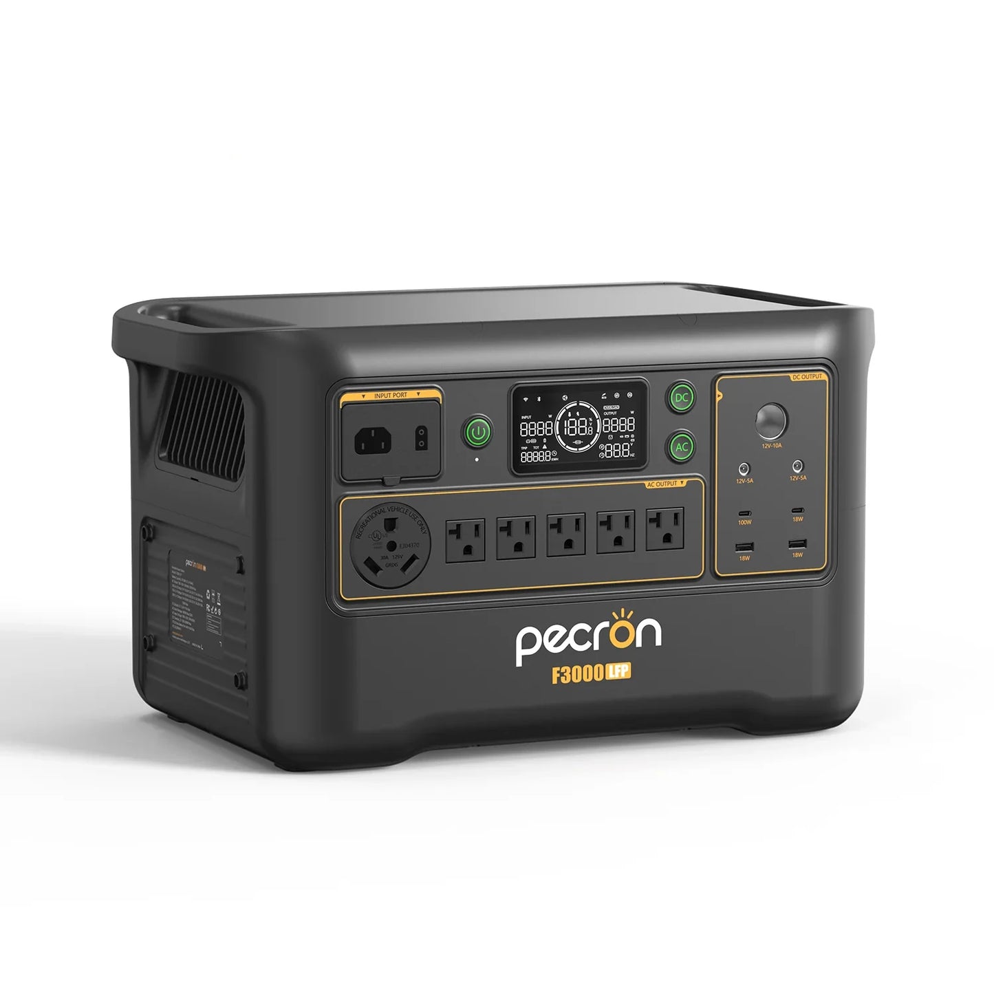 Pecron F3000LFP 3072Wh Portable Power Station – 3600W LiFePO4 Solar Generator