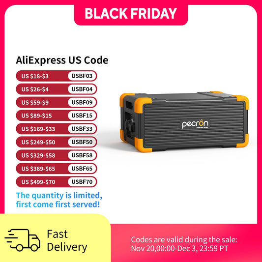 PECRON EP3000-48V 3072Wh Expansion Battery for E3600LFP