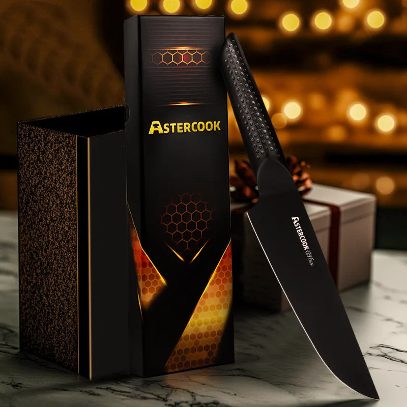 High Carbon German Stainless Steel Chef's Knife, Ergonomic Handle