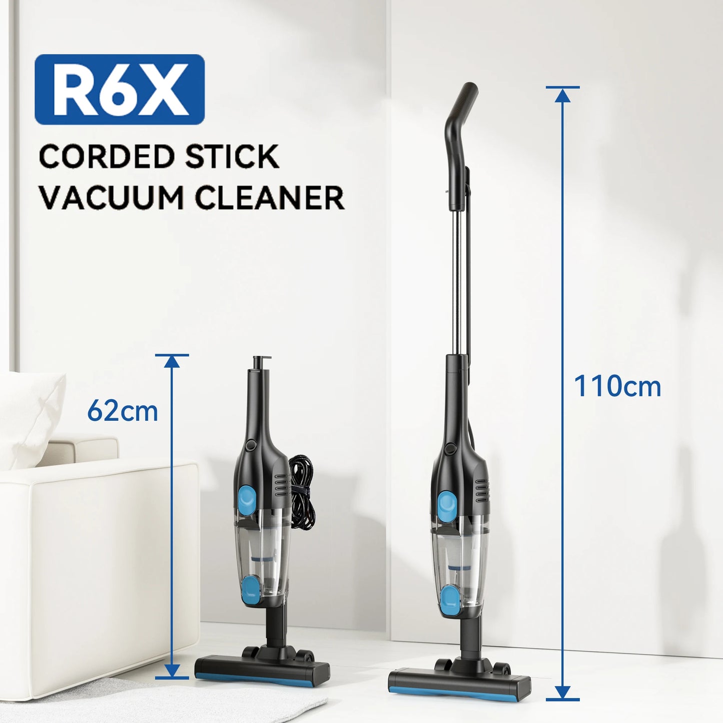 🚗 Extra Long Cord Handheld Vacuum Cleaner – Perfect for Car & Hard Floor Cleaning