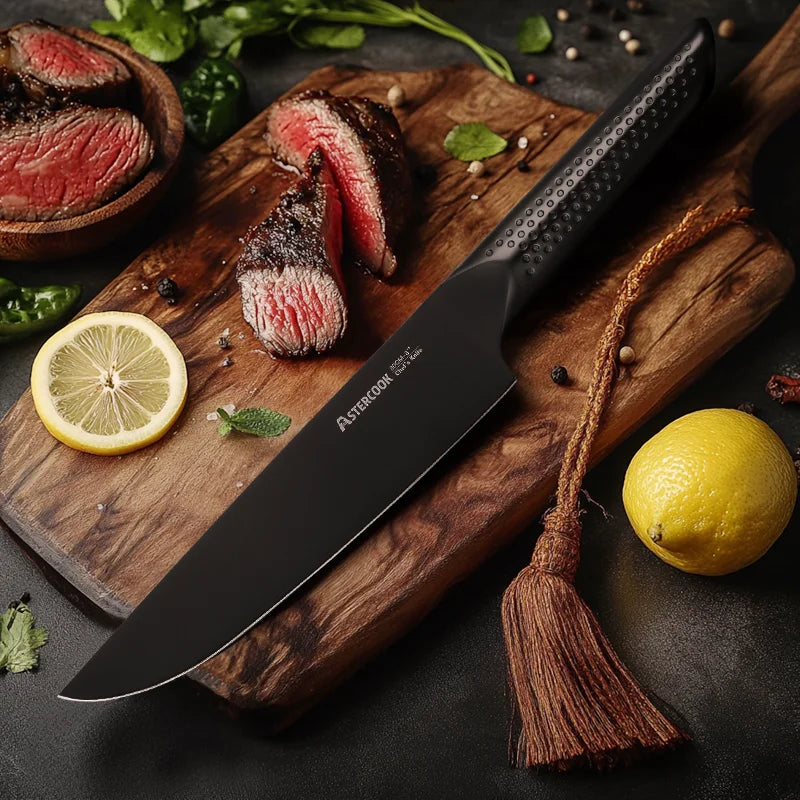 High Carbon German Stainless Steel Chef's Knife, Ergonomic Handle