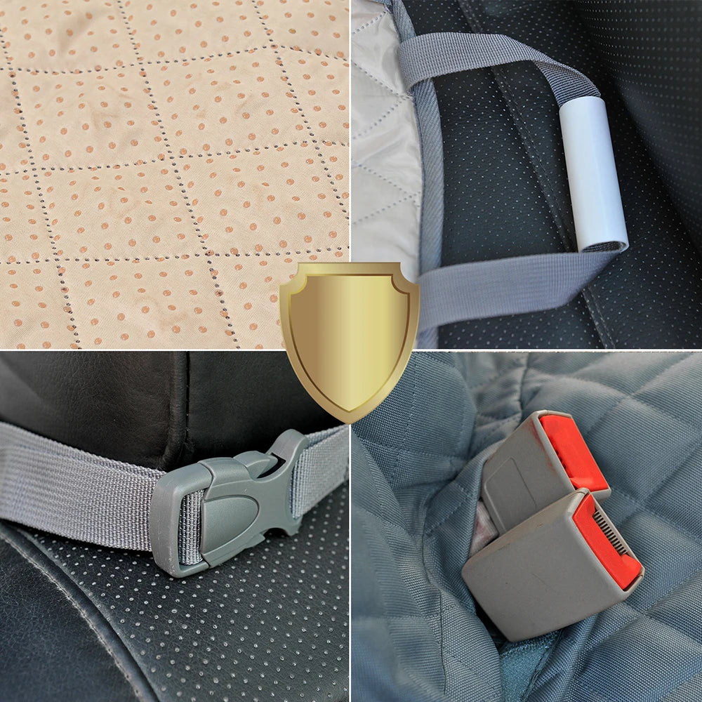 PETRAVEL Waterproof Dog Car Seat Cover – Hammock Style Rear Seat Protector & Travel Carrier for Dogs