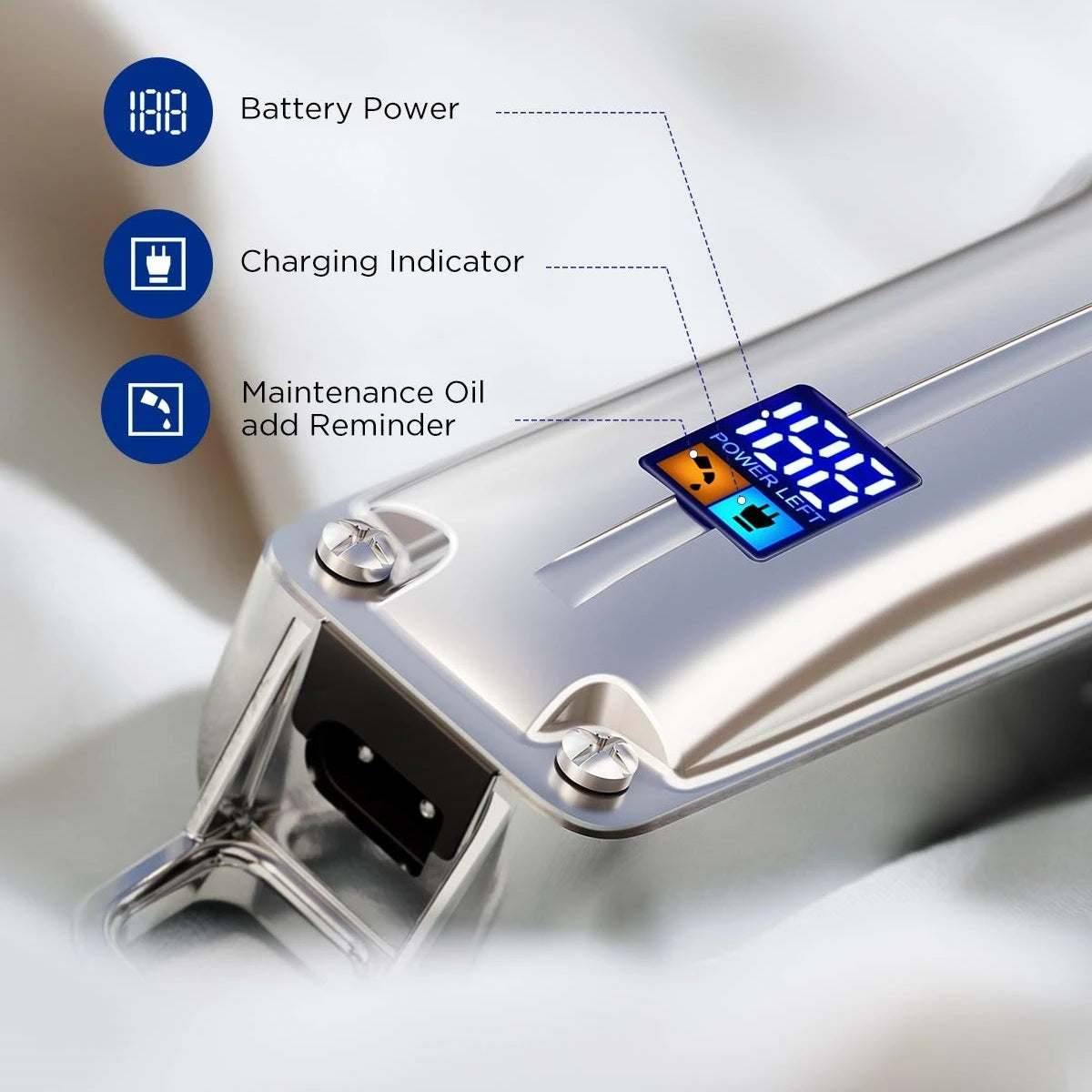 Professional Cordless Hair Clippers – Hair Cutting & Beard Trimming Electric Shaver