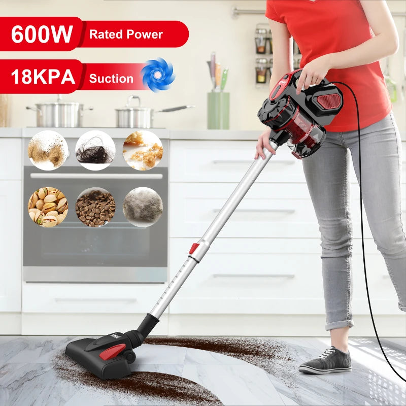 Powerful Suction Corded Handheld Vacuum Cleaner – Multipurpose Household Appliance