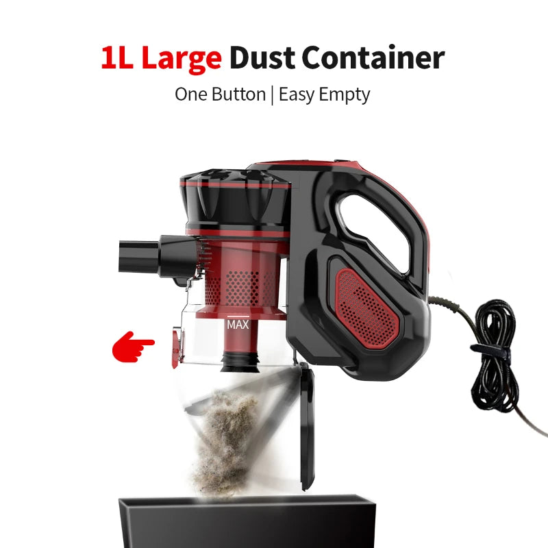 Powerful Suction Corded Handheld Vacuum Cleaner – Multipurpose Household Appliance