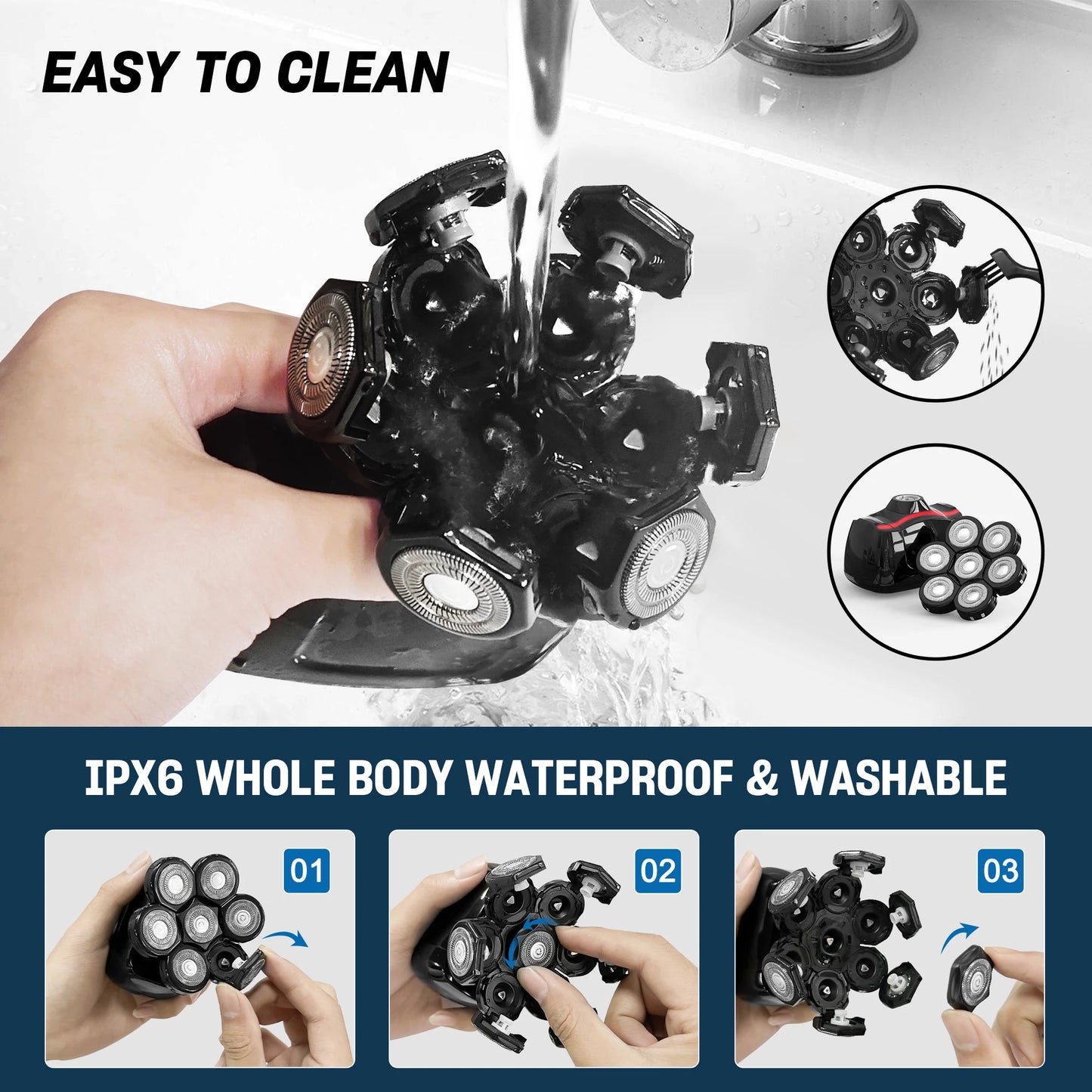 Multifunctional Electric Shaver for Men – Complete Grooming Kit, Perfect Gift for Husband