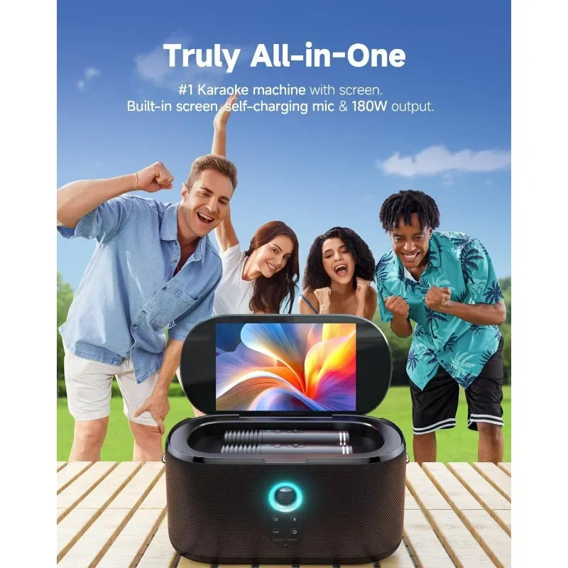 Smart Karaoke Machine with 10.1" Screen – HDMI Home & Outdoor Party System