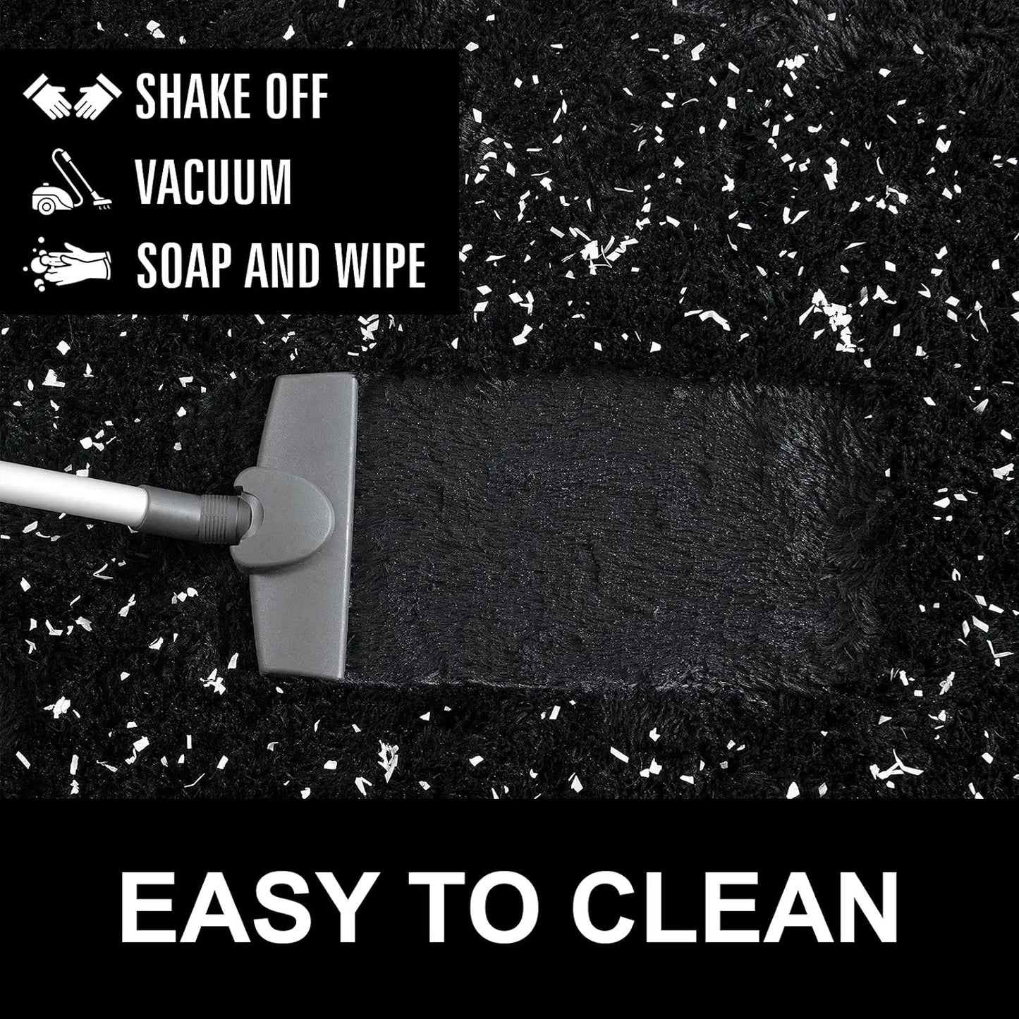 Fluffy Fuzzy Area Rug – Soft and Cozy Carpet for Bedroom & Living Room
