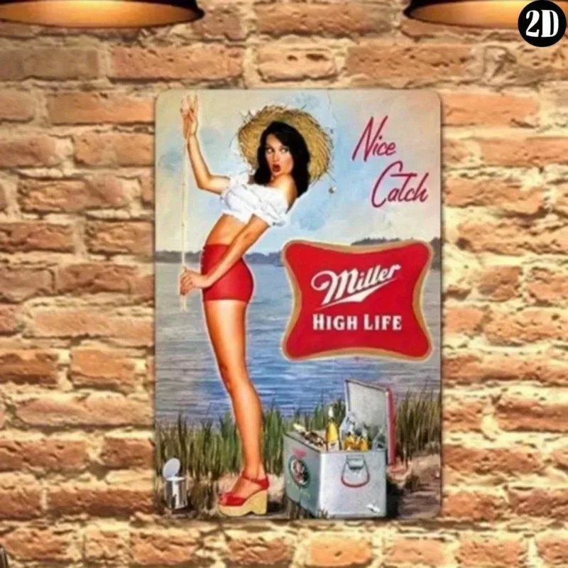 Retro Vintage Garage Tin Sign: Heavy-Duty Industrial Wall Art