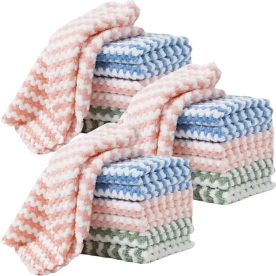 Microfiber Kitchen Towels – Ultra-Soft, Absorbent, Lint-Free Cleaning Cloths