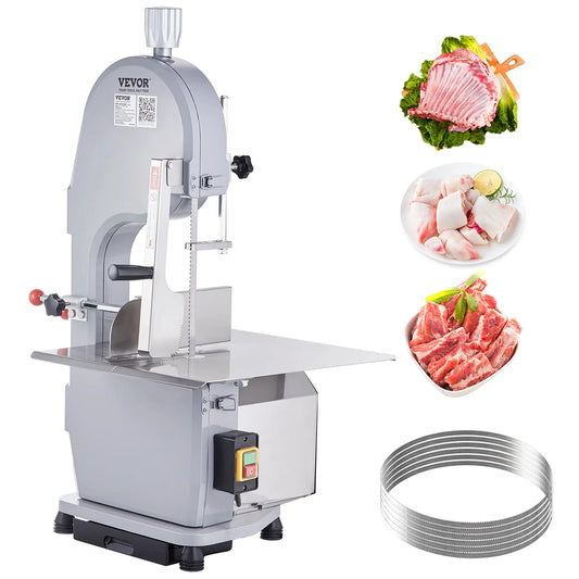 Commercial Electric Meat & Bone Bandsaw – Stainless Steel Blade
