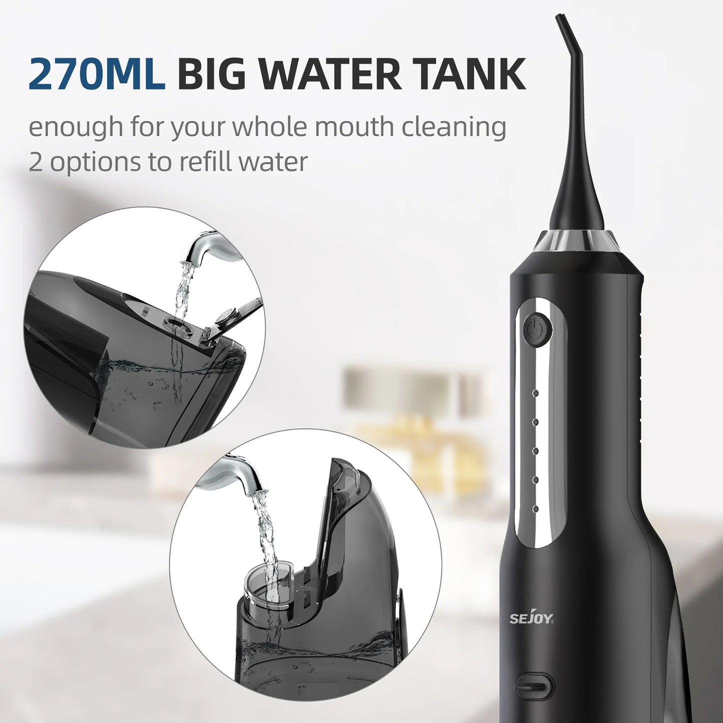 💧 Water Flosser – Portable Teeth Irrigator & Whitening Tool