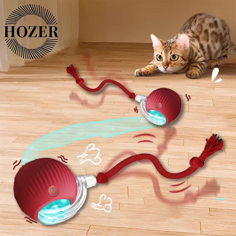 Cat Interactive Ball Toys – Automatic Rolling Rechargeable Pet Toy