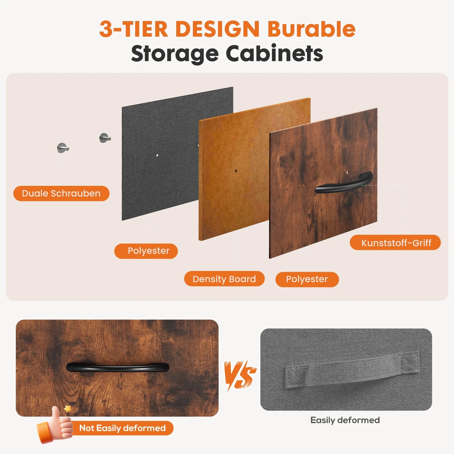 JHK 7-Drawer Rolling Storage Cabinet with Wheels