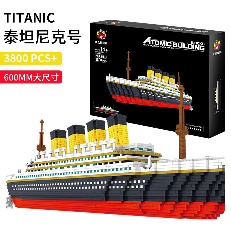 Super-Sized Titanic Model Building Blocks – Gift & Display Assembly Set
