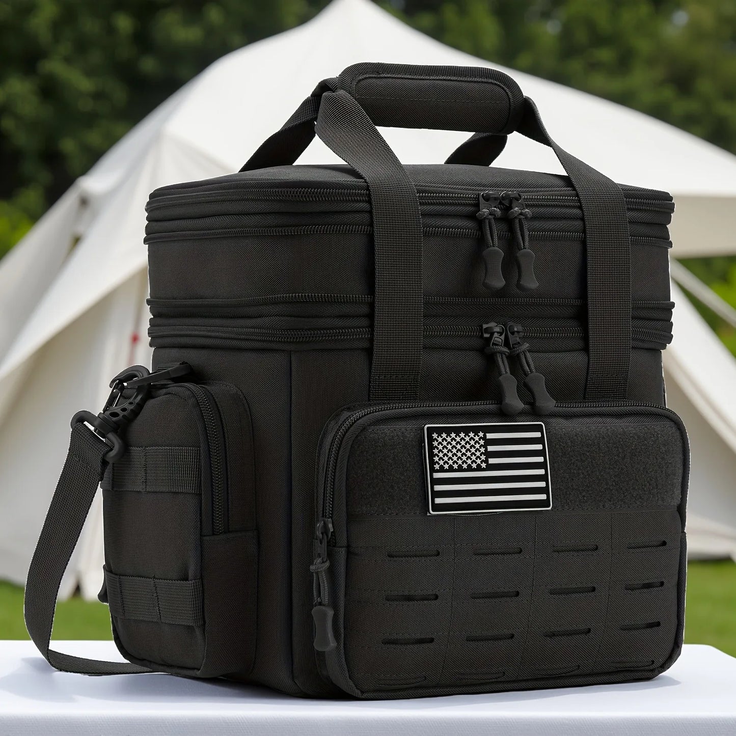 Tactical Lunch Box Expandable Leak Proof Insulated Cooler Bag,