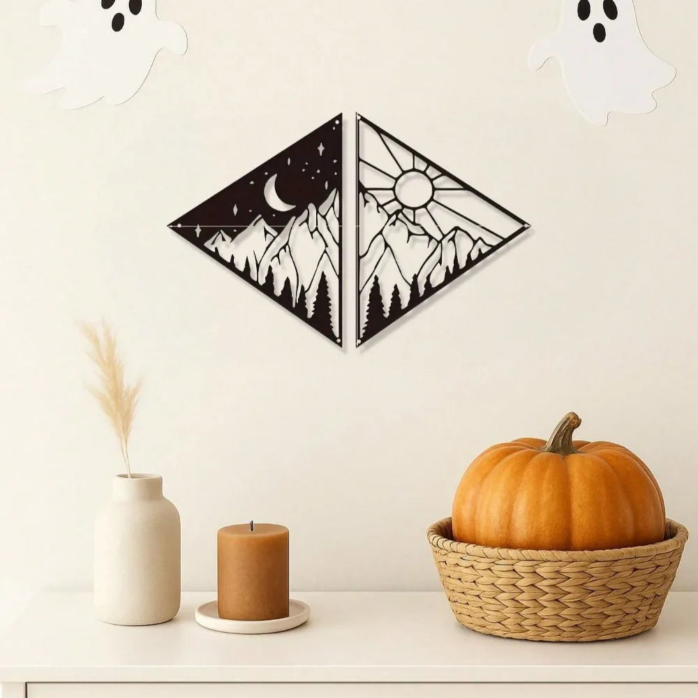 Sun-Themed Metal Wall Art – Creative Metal Wall Hanging