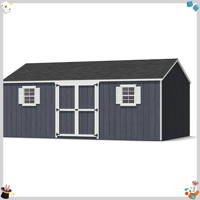 DIY Wood Workshop Shed with Windows & Floor