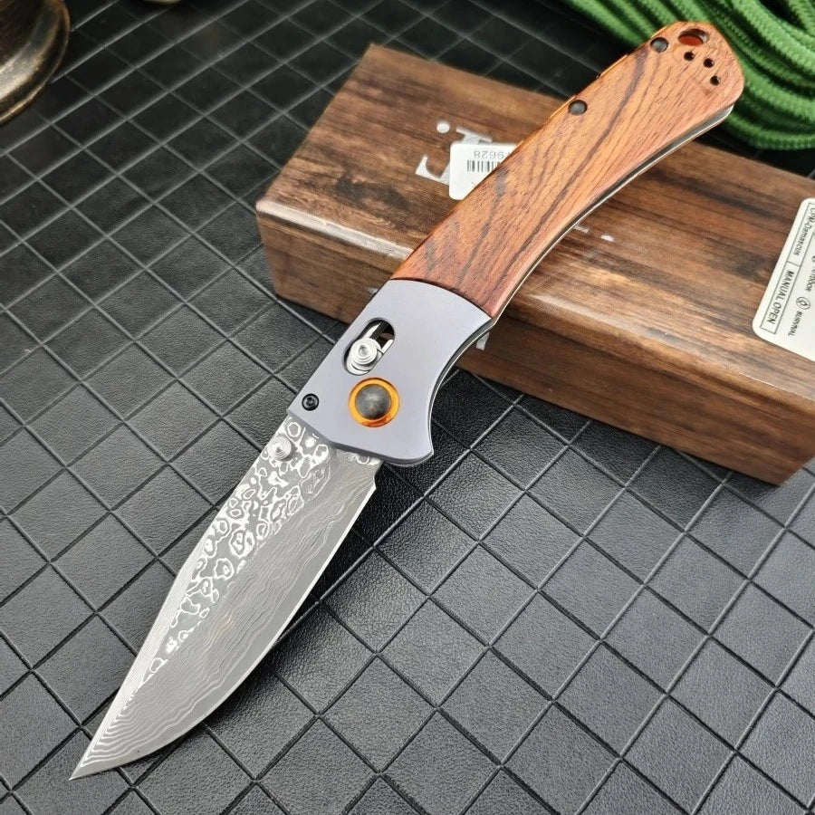 Damascus Steel Folding Knife Multi-Functional Outdoor Knife