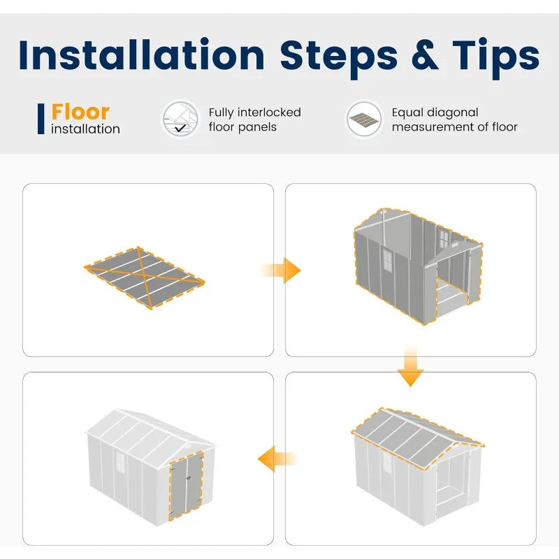 Resin Outdoor Storage Shed – Heavy-Duty Garden Shed