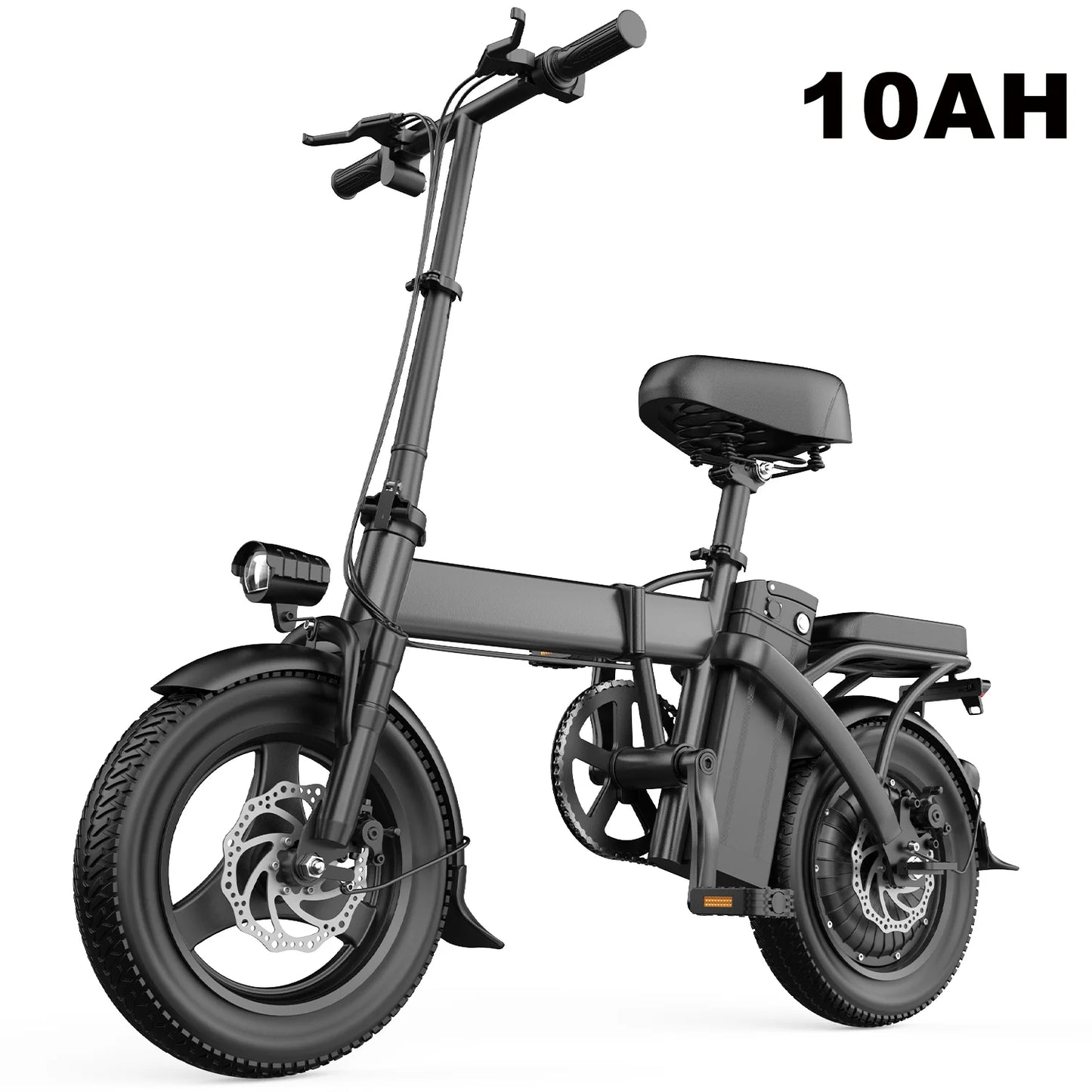 750W Foldable Electric Bike – 48V 15Ah Battery, 14" Tires, LCD Display