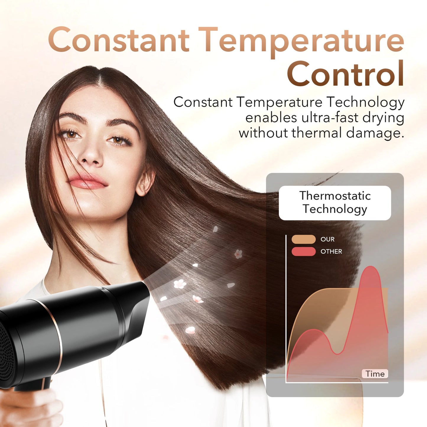 Professional Electric Hair Dryer – Ionic Hair Care & Styling Tool