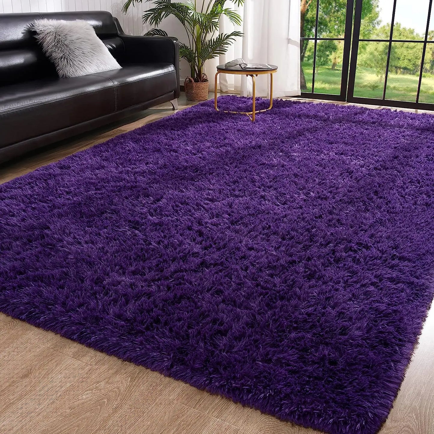 Fluffy Fuzzy Area Rug – Soft and Cozy Carpet for Bedroom & Living Room