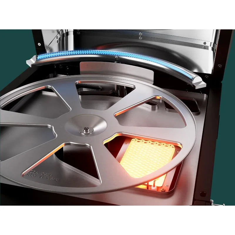 Versa 16" Propane Gas Outdoor Pizza Oven – Rotating Stone, Portable Kitchen Appliance