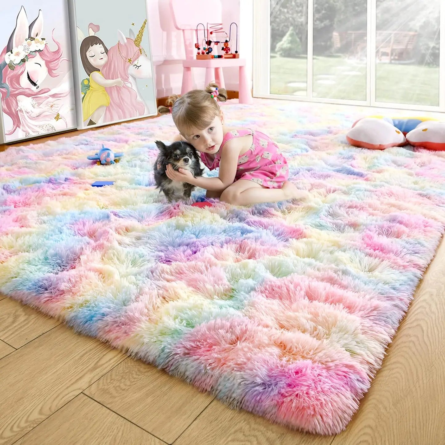 Fluffy Fuzzy Area Rug – Soft and Cozy Carpet for Bedroom & Living Room