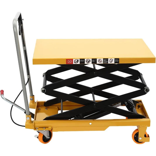 770lbs Steel Hydraulic Scissor Lift Table – Adjustable Heavy-Duty Work Platform