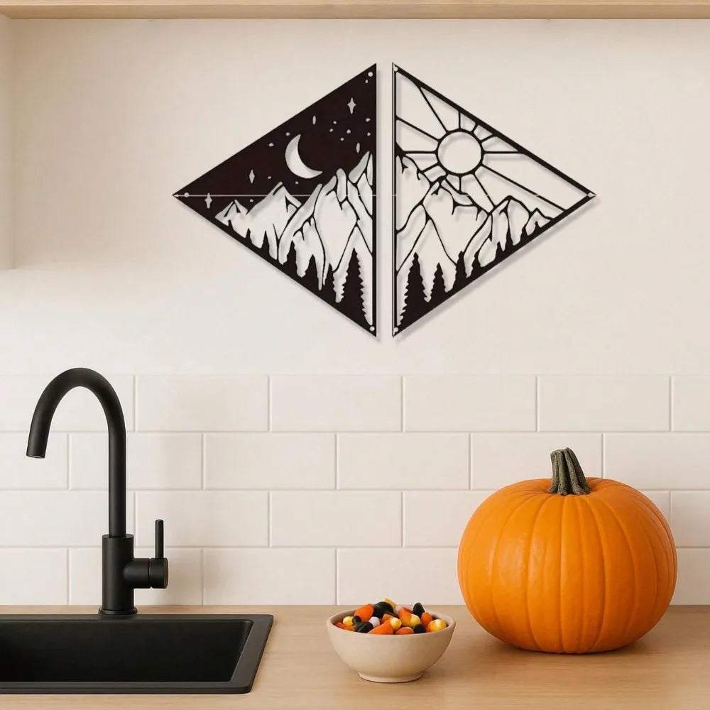 Sun-Themed Metal Wall Art – Creative Metal Wall Hanging