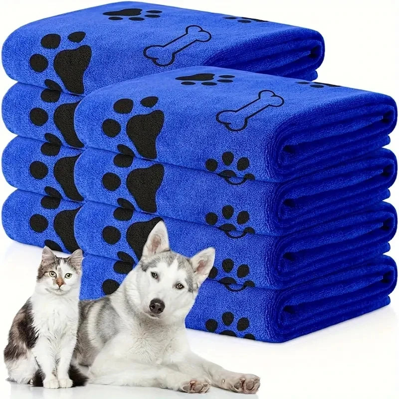 Soft Microfiber Dog Towels – Quick-Dry, Highly Absorbent