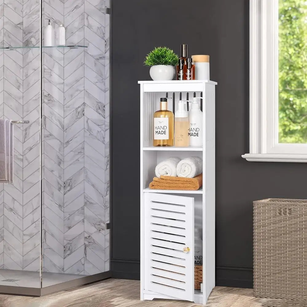 Small Floor-Standing Bathroom Storage Cabinet – Eco-Friendly Waterproof Organizer
