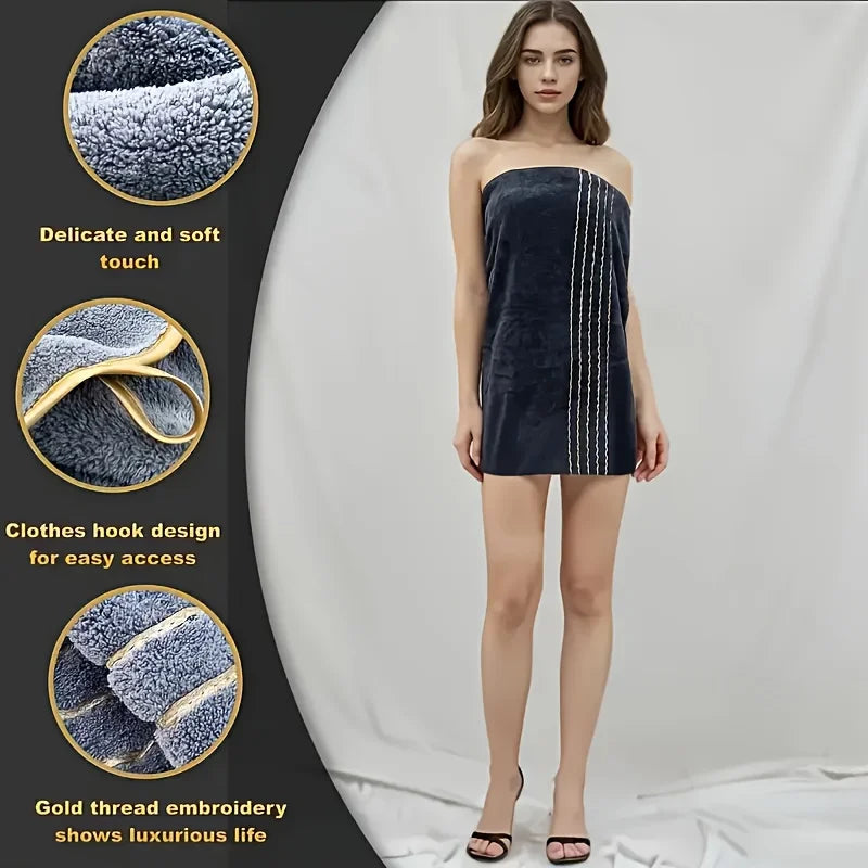 Coral Fleece Bath Towel Set – Quick-Dry Luxury Lightweight Towels Large,