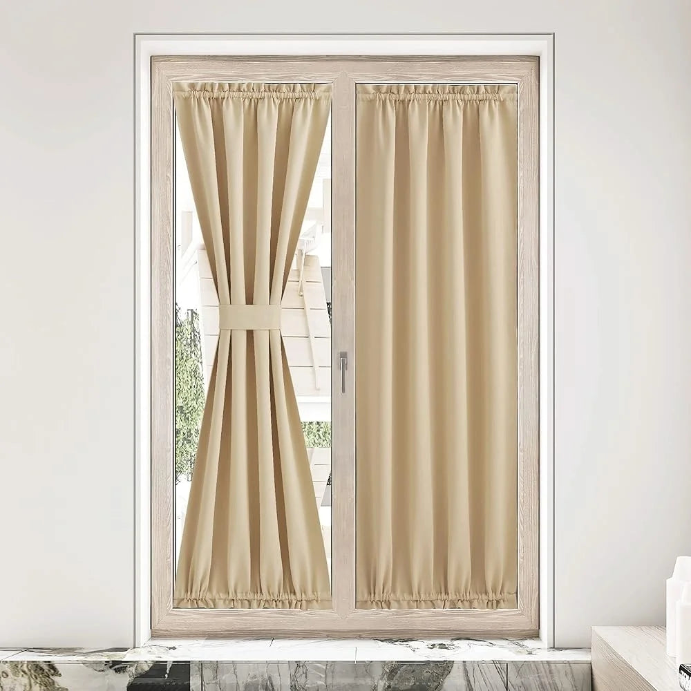 French Door Blackout Curtain – Privacy Window Treatment