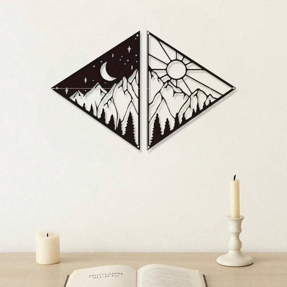 Sun-Themed Metal Wall Art – Creative Metal Wall Hanging