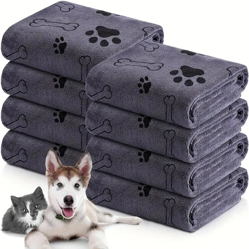 Soft Microfiber Dog Towels – Quick-Dry, Highly Absorbent