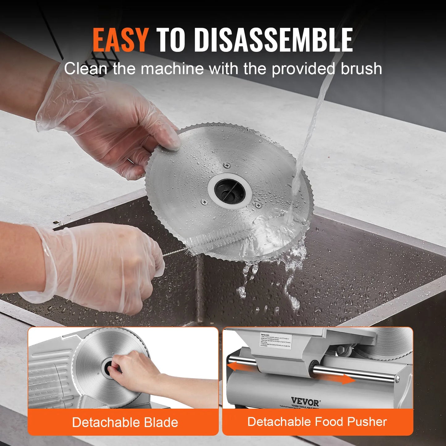 Meat, Deli Food Slicer Stainless Steel Blade, Blade Guard