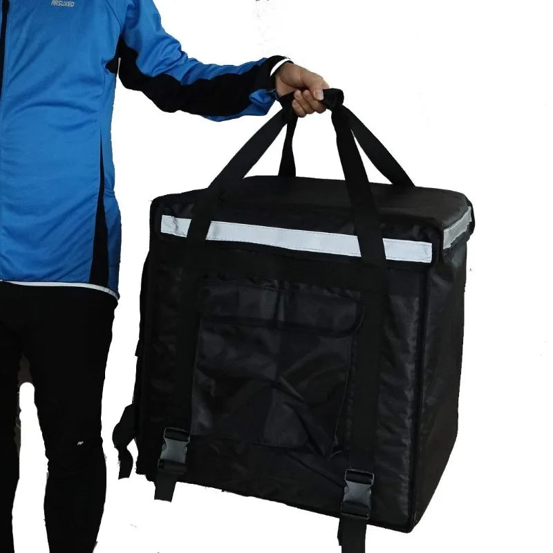 Heavy Duty Motorcycle/Bicycle Large Insulated Food Delivery Top-Loading Carrier