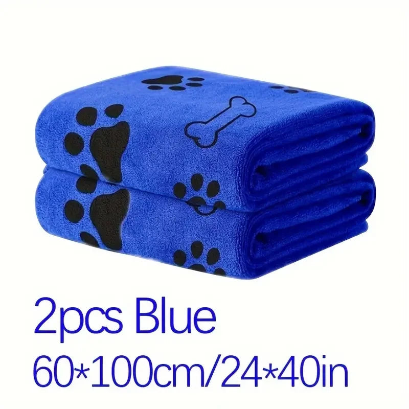 Soft Microfiber Dog Towels – Quick-Dry, Highly Absorbent