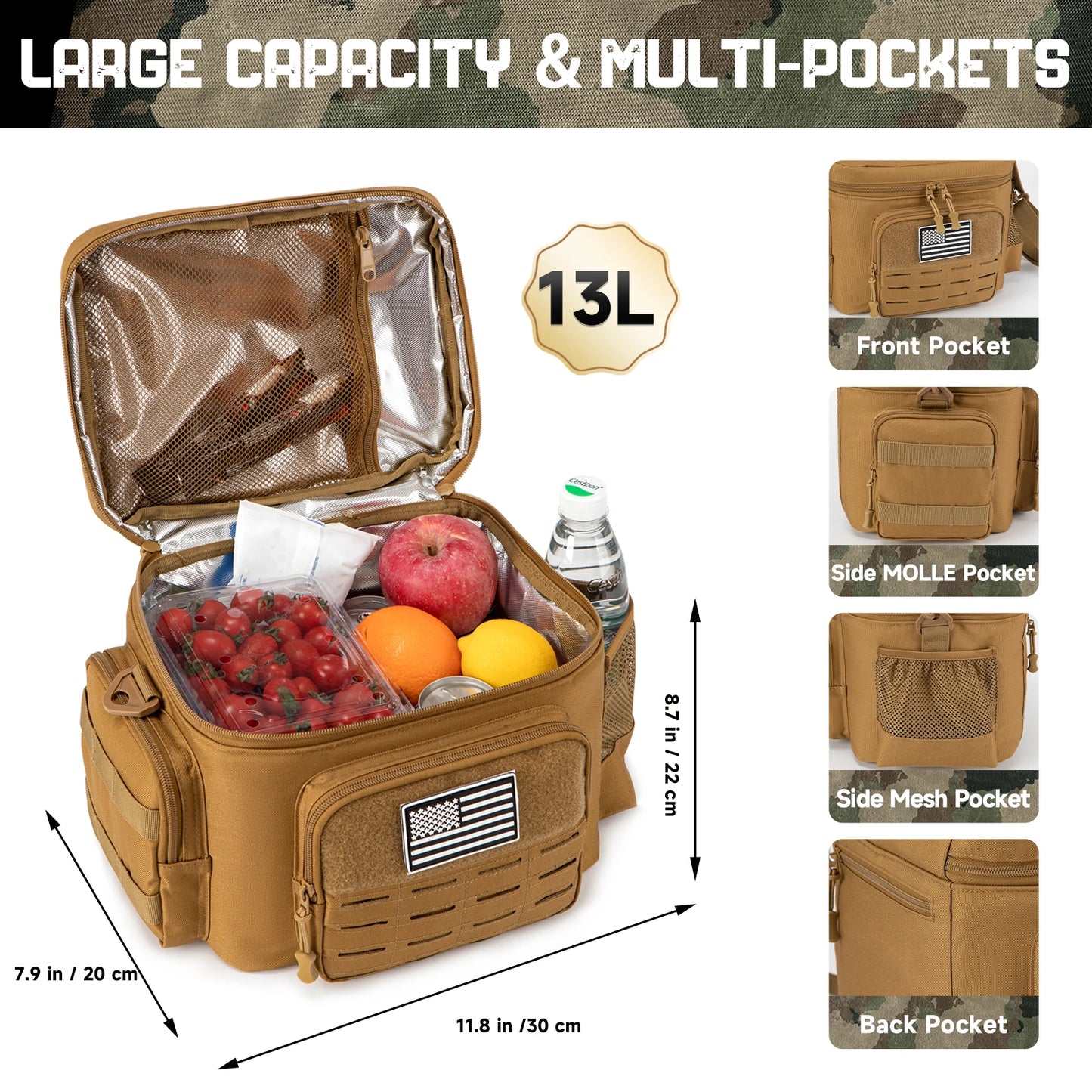 Heavy Duty Leak Proof Insulated Tactical Lunch Box