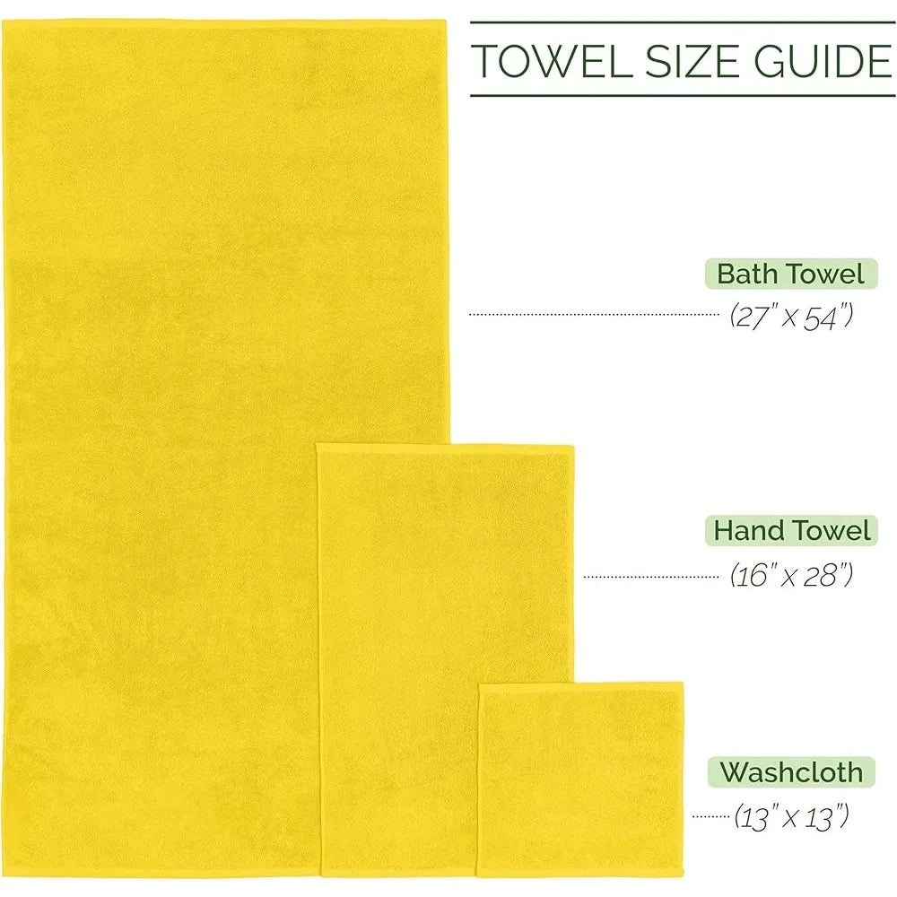 Cotton Corduroy Quick-Dry, Highly Absorbent Bath Towel Set