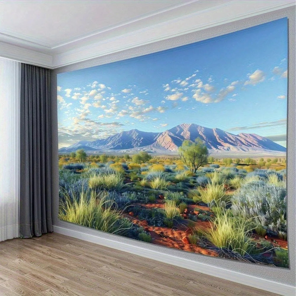 Mountain Landscape Tapestry – Nature Scenery Wall Hanging Seasonal Gift