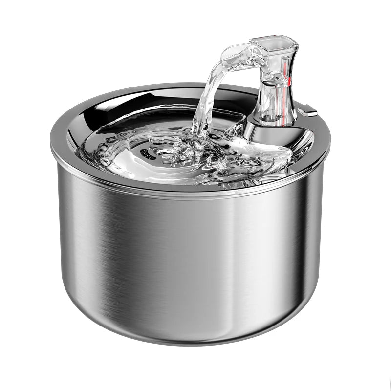 Stainless Steel Automatic Pet Water Fountain – Fresh Water Dispenser