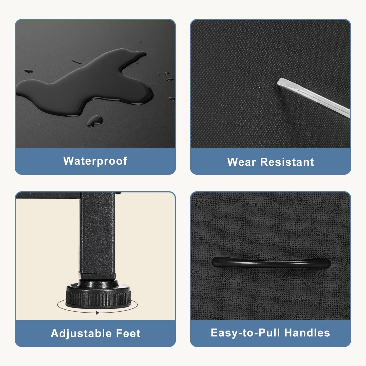 JHK 7-Drawer Fabric Dresser – Bedroom & Living Room Storage Chest